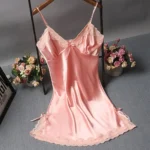 Sexy Lace Patchwork Camisola Lingerie Nighty Wedding Dress Sleep Wear Nightdress Clothes Women's Nightgowns Sexy Nightwear - Image 3