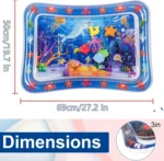 Water Sensory Play Mat Thickened Inflatable Water Mat For Cat And Dog Pet Playmat With Fish Sea Ocean Theme Sensory Toy Water - Image 6