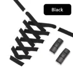 No Tie Shoe laces Press Lock Shoelaces without ties Elastic Laces Sneaker Kids Adult 8MM Widened Flat Shoelace for Shoes - Image 31