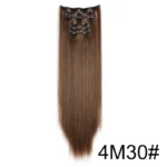 Synthetic 24Inch 16 Clips in Hair Extensions Long Straight Hairstyle Blonde Black Hairpieces Heat Resistant False Hair Daily Use - Image 18