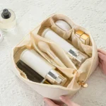 Makeup Organizer Female Toiletry Kit Bag Make Up Case Storage Pouch Luxury Lady Box, Cosmetic Bag, Organizer Bag For Travel Zip - Image 3