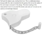 Automatic Telescopic Tape Measure Body Measuring Tape Sewing Ruler Tools Centimeter Tapes For Body Meter Measure White Tools - Image 3