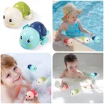Baby Bath Toys Bathing Cute Swimming Turtle Whale Pool Beach Classic Chain Clockwork Water Toy For Kids Water Playing Toys - Image 3