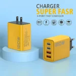 Total 120W USB Type C Charger 4 Port Fast Charging USB Phone Charger Adapter For iPhone Samsung Xiaomi Quick Charge Wall Charger - Image 3