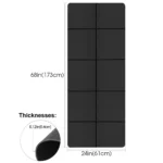 Yoga mat sports fitness EVA comfortable foam 4mm thick yoga mat sports yoga and Pilates gymnastics mat - Image 2