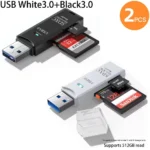 2-in-1 Multi Functional  USB 3.0 Card ReaderMiniSD TFMemoryCardReaderUSBFlashDrive CardreaderAdapter For PCLaptops Accessories - Image 14