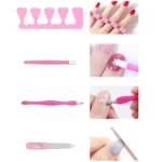 LINMANDA Professional USB Electric Nail Drill Polish File Kit with UV LED Nail Lamp Gel Manicure Dryer Lamp Acrylic Starter Set - Image 7