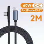 100W USB to Type C Fast Charging 90° Elbow Data Cable PD USB C Super Charging Game Cable for Samsung S23 S22 Huawei POCO Realme - Image 11