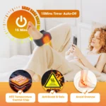 Cordless Electric Foot Massager can Vibrate and Heat Ankles & Sole, Portable Breathable Bracket Joints Wrap for Relax Ankle - Image 6