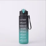 Sports Water Bottle with Time-Tracking Straw Leak Proof Locking Flip Cover for Easy Carry Ideal for Outdoor Adventures - Image 26