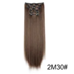 Synthetic 24Inch 16 Clips in Hair Extensions Long Straight Hairstyle Blonde Black Hairpieces Heat Resistant False Hair Daily Use - Image 22
