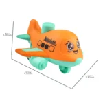 Press and Go aircraft Toys for Toddlers 1-3, Baby Animal Racing Cars, Infant Play Vehicle Set, Baby Push Go Friction Car Toys - Image 4