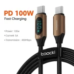 Toocki 100W Type C to Type C Cable PD Fast Charging Charger USB C to USB C Display Cable For Macbook iPad Data Cord Wire - Image 12