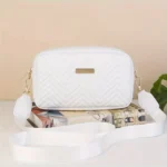 Minimalist Mini Fashionable Quilted Crossbody Bag Wallet, Trendy PU Shoulder Bag, WOMEN'S Casual Handbag and Mobile Phone Wallet - Image 5