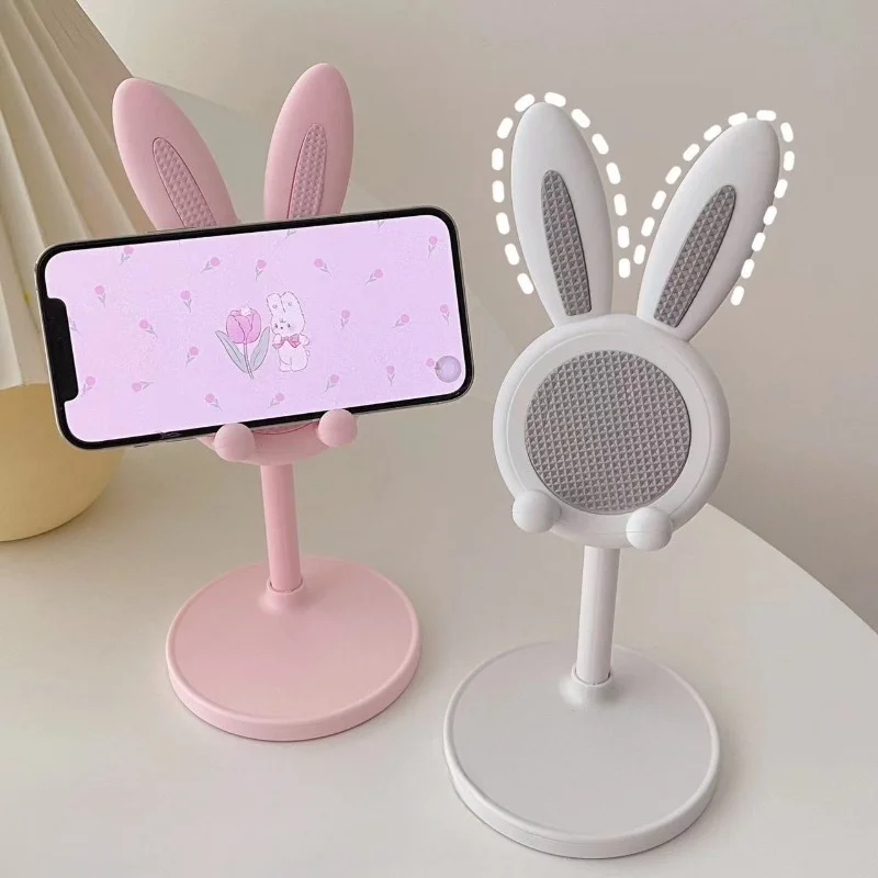 S4166af58b9b547c1bd4cdccd899d1959y.webp The Cute Rabbit Mobile Phone Stand Desktop Can Lift and Adjust the Desktop Phone Accessories Phone Stand Phone Grip - Image 1