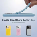 Silicone suction cup phone stand with strong double-sided no-hand grip, video fixing pad, silicone rubber suction，silicone case - Image 2