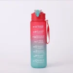Sports Water Bottle with Time-Tracking Straw Leak Proof Locking Flip Cover for Easy Carry Ideal for Outdoor Adventures - Image 32