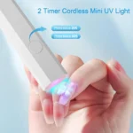 YIKOOLIN Mini UV Light Cure Nails Lamp for Gel Nails LED Nail Lamp for Gel Polish Manicure USB Nail Dryer for Fast Curing - Image 2