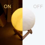 Moon Lamp LED Night Light Battery Powered With Stand Starry Lamp For Bedroom Decor Night Lights Kids Gift Moon Lamp - Image 4