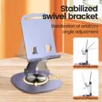 Olaf Rotating Table Cell Phone Holder Support Desktop Stand For iPad Samsung iPhone 15 14 13 Mobile Mount - Image 2
