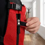 Breathable Mesh Pet Front Bag Adjustable Strap Double Shoulder Pet Carrier Backpack Lightweight Hands-free Dog Carrying Bag - Image 3