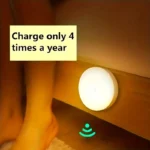 1pc Motion Sensor Night Light - Wireless LED Detector Lamp for Bedroom, Staircase, Closet, and Room Decor-