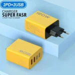 Total 120W USB Type C Charger 4 Port Fast Charging USB Phone Charger Adapter For iPhone Samsung Xiaomi Quick Charge Wall Charger - Image 5