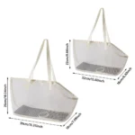 Portable Mesh Pet Carrier Bag Shoulder Crossbody Summer Use Dog Travel Bag Breathable Comfortable Foldable Pet Tote - Image 6