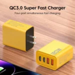 Total 120W USB Type C Charger 4 Port Fast Charging USB Phone Charger Adapter For iPhone Samsung Xiaomi Quick Charge Wall Charger - Image 6