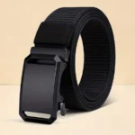 New Automatic Buckle Belt, Canvas Tactical Workwear Casual Outdoor Military Training Pants Belt For Men - Image 10