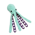 Squeaky Octopus Dog Toy, Pineapple Plush Chew Toy with Squeaker&CrinkleTentacles,InteractiveDentalPuppyToy for Small Medium Dogs - Image 6