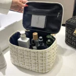 2026 New Women's Bag Knitted Style Makeup Bag Portable Portable Portable Makeup Bag Fashionable Large Storage Bag BX100 - Image 5