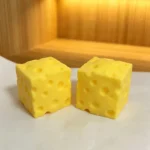 Portable Cheese Squeeze Toy Fidget Stress Relief Squishy Ball Slow Rebound for Desk Decor Decompression Toy for Kids Adults Gift - Image 8