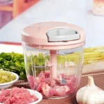 500/900ML Manual Meat Mincer Garlic Chopper Rotate Garlic Press Crusher Vegetable Onion Cutter Kitchen Cooking Accessories - Image 10