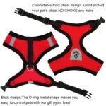 Adjustable Mesh Pet Harness with Leash, Polyester Vest Type Walking Strap for Small Medium Cats Dogs - Image 5