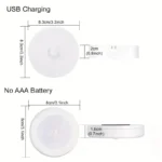 1pc Motion Sensor Night Light - Wireless LED Detector Lamp for Bedroom, Staircase, Closet, and Room Decor- - Image 3