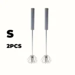 Stainless Steel Egg Beater Durable Semi-Automatic Mixer for Effortless Egg Cream Mixing Stirring and Beating for Kitchen Baking - Image 7