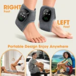 Cordless Electric Foot Massager can Vibrate and Heat Ankles & Sole, Portable Breathable Bracket Joints Wrap for Relax Ankle - Image 3