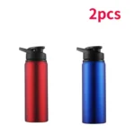 1-15PCS Portable Stainless Steel Bicycle Water Bottle Straight Drinking Outdoors Sports Travel Kettle Metal Water Bottle - Image 13