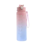 Sports Water Bottle with Time-Tracking Straw Leak Proof Locking Flip Cover for Easy Carry Ideal for Outdoor Adventures - Image 25