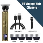 New!T9 Electric Hair Trimmer/Accessories | USB Professional Shaver | 0mm Bald Fade Cutting Machine Portable for Men Home Haircut - Image 16