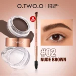 O.TWO.O Eyebrow Pomade Brow Gel Wax 2 IN 1 Waterproof Long Lasting Creamy Texture Eye Brow Tint Enhancers Cosmetics Makeup - Image 9