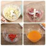 500/900ML Manual Meat Mincer Garlic Chopper Rotate Garlic Press Crusher Vegetable Onion Cutter Kitchen Cooking Accessories - Image 5