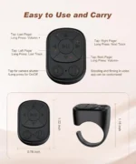 Tiktok Scrolling Ring Tiktok Remote Control Is Suitable for Iphone, iPad Bluetooth Page Turning Ring Roller, Both Camera Shutter, Short Video and Music Remote Control Function, Compatible with Ios and Android Phones - Image 5