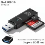 2-in-1 Multi Functional  USB 3.0 Card ReaderMiniSD TFMemoryCardReaderUSBFlashDrive CardreaderAdapter For PCLaptops Accessories - Image 9