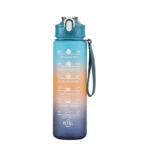 Sports Water Bottle with Time-Tracking Straw Leak Proof Locking Flip Cover for Easy Carry Ideal for Outdoor Adventures - Image 16
