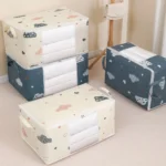Large Capacity Clothes Storage Bag Organizer With Reinforced Handle Suitable For Blankets Bedding Foldable With Sturdy Zipper - Image 2
