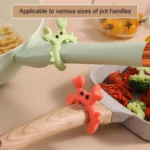 Utensil Rest Crab Shaped Silicone Utensil Rest Countertop Ladle Holder Anti-Overflow Stove Top Spatula Holder Kitchen Gadget - Image 2