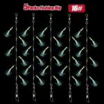TAKBAS 1/5 Packs Sabiki Rigs, Fishing Bait Rigs, Luminous Sea Fishing Rig with High Carbon Fishing Hooks,for Fresh/Saltwater - Image 10