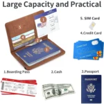 Passport Holder for Travel Essentials  Passport Wallet Cover Case for Travel  Accessories,Passport Book Holders for Women/Men - Image 2